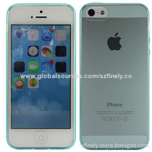 Ultra-thin TPU Cases for iPhone 5/5S, 0.5mm Thickness, Clear and Simple